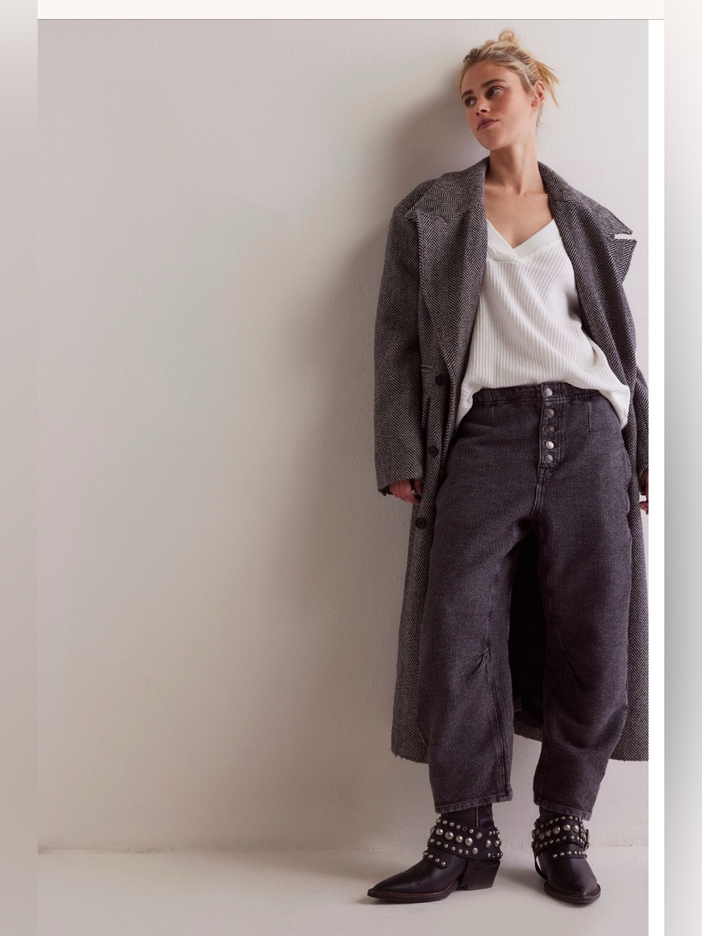 We The Free Osaka Textured Waffle Trousers
